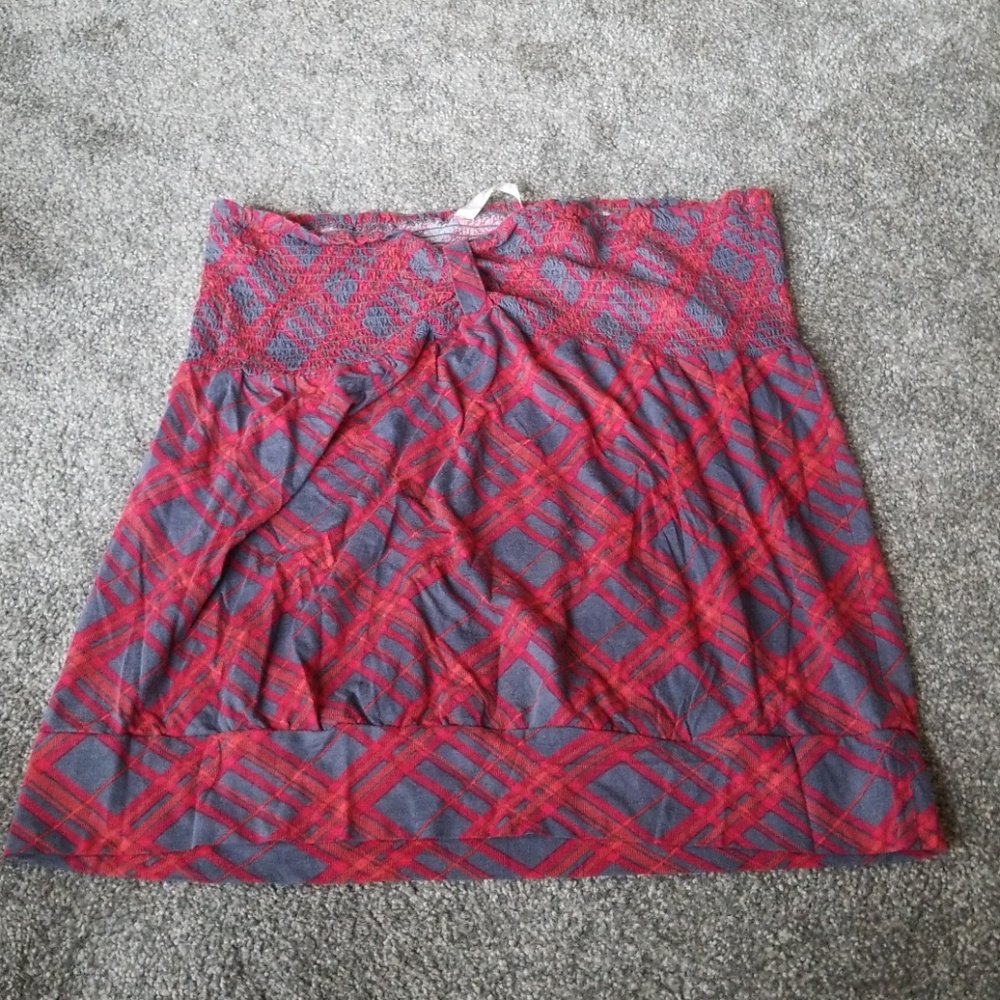 Plaid tube top